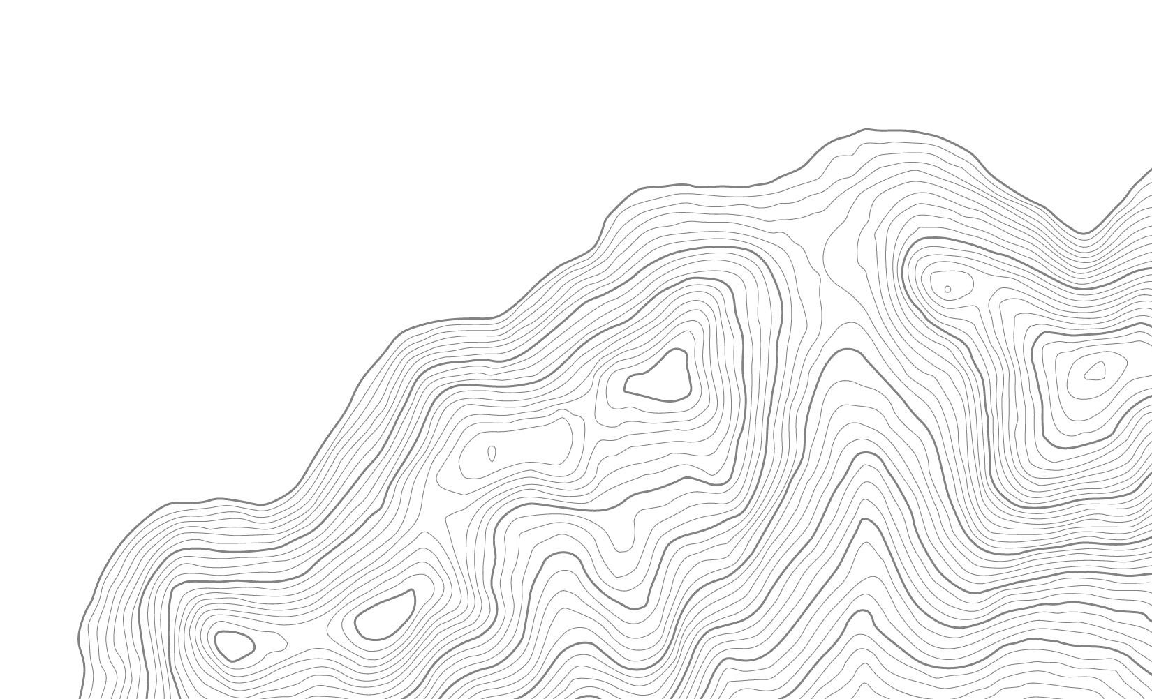 A topographic land survey graphic